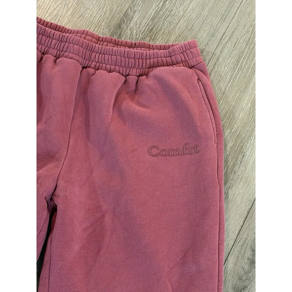 Comfrt - Minimalist Sweatpants - Deep Magenta - Size: 2X - Picture 2 of 4